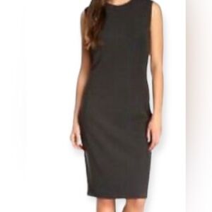 VINCE Stretchy Pencil Dress Ribbed Grey Charcoal size Small NWT NEW WITH TAGS